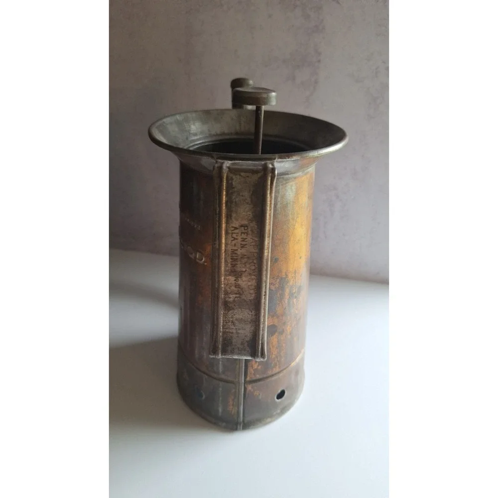 ANTIQUE BROOKINS MANUFACTURING OIL CAN DAYTON OHIO HALF GALLON COLLECTIBLE
